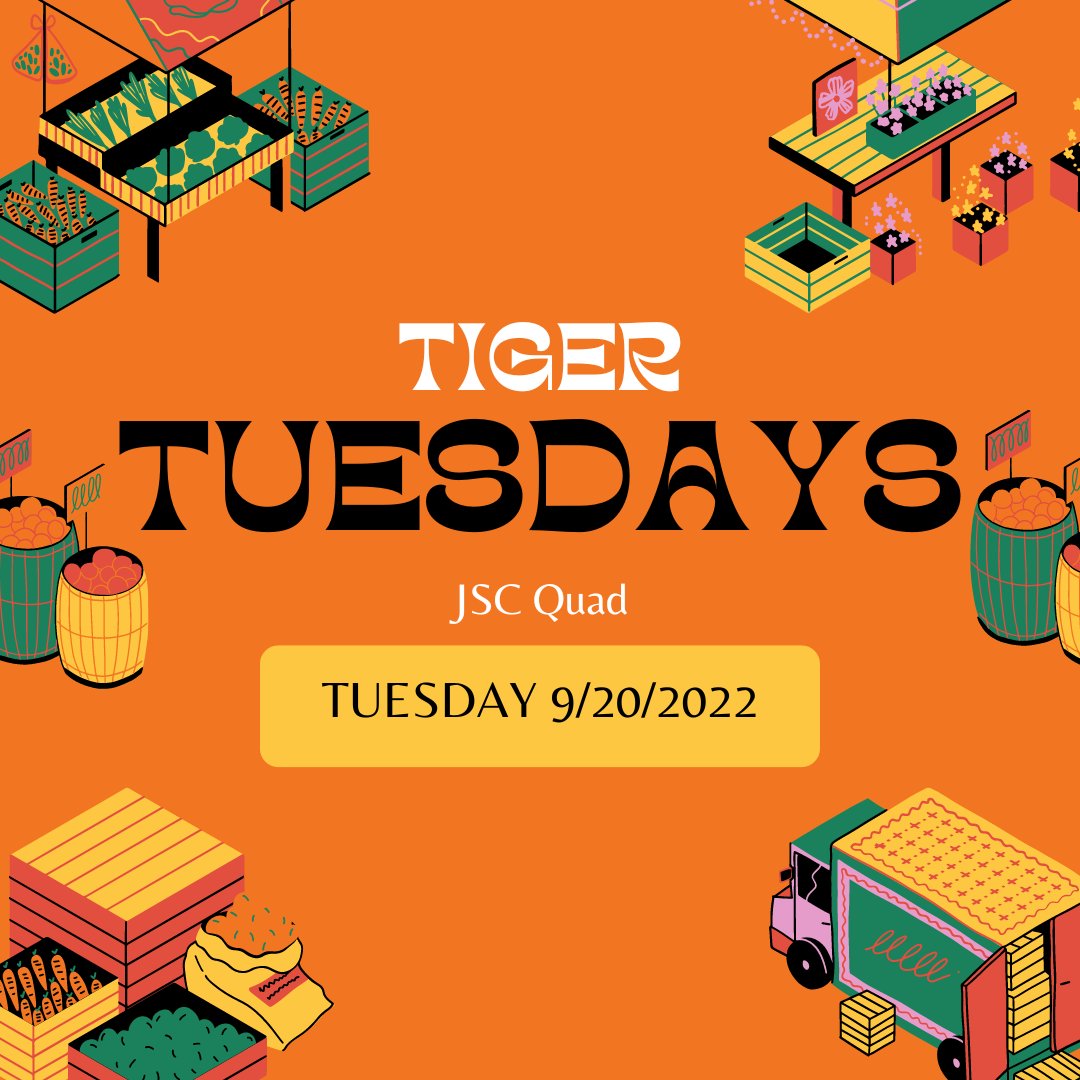 Tiger Tuesdays are Back!
Beginning tomorrow and every other Tuesday thereafter, LA comes to OXY with local vendors bringing their own taste of LA.

12pm to 2pm 

#occidental #oxy #studentlife #students #collegelife #occidentalcollege #oswald ⁠