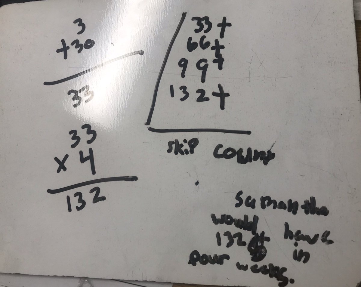 GMSDmathcoach's tweet photo. Monday is for modeling student thinking and multiple solution paths! #byork ##engagetheraider @WeAreRiverdale @gmsdTLA @TLAinstructsup @JasonGmsd @JBRaider007 https://t.co/3Oknq31xRS