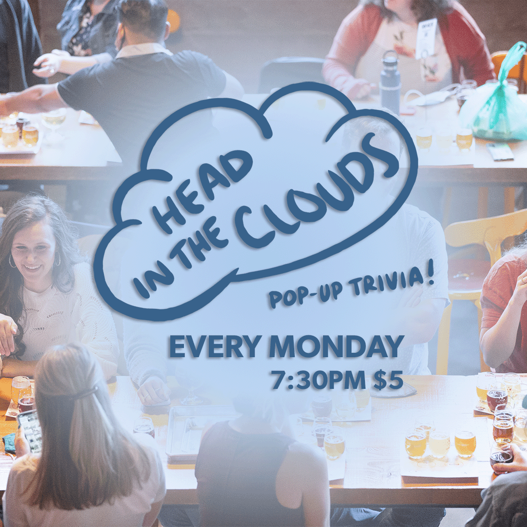 Looking for something fun to do tonight, or every Monday night?  The team at Head in the Clouds puts in a great trivia every Monday at Optimism, and there are great prizes too.