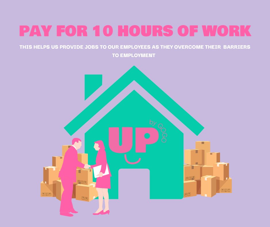 Cover 10 hours of excellent work for one of our employees as they overcome their barriers to employment! Head to upbygogo.com.au to make your generous contribution - how rewarding 👏💗 
#SocialEnterprise #CircularEconomy #Donate 🤩