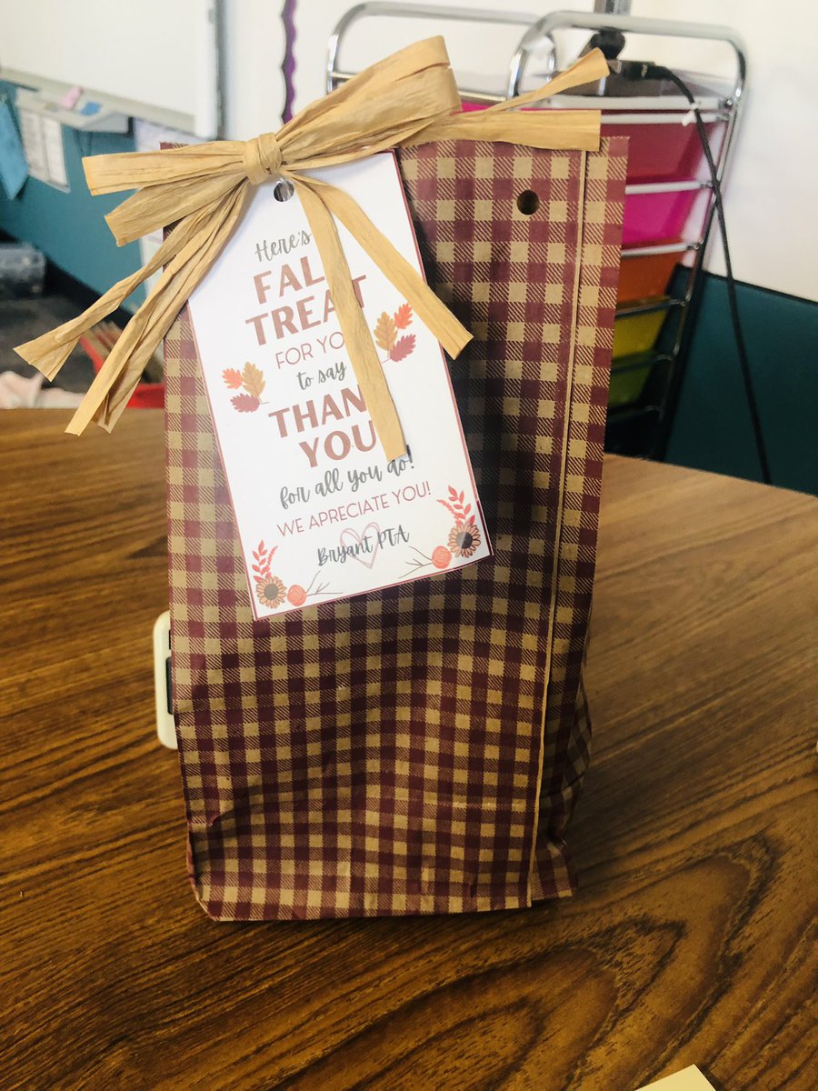 Many thanks to our amazing PTA for this fall treat. You all are greatly appreciated. <a href="/PtaBryant/">Bryant Elementary PTA</a> #bengalpride