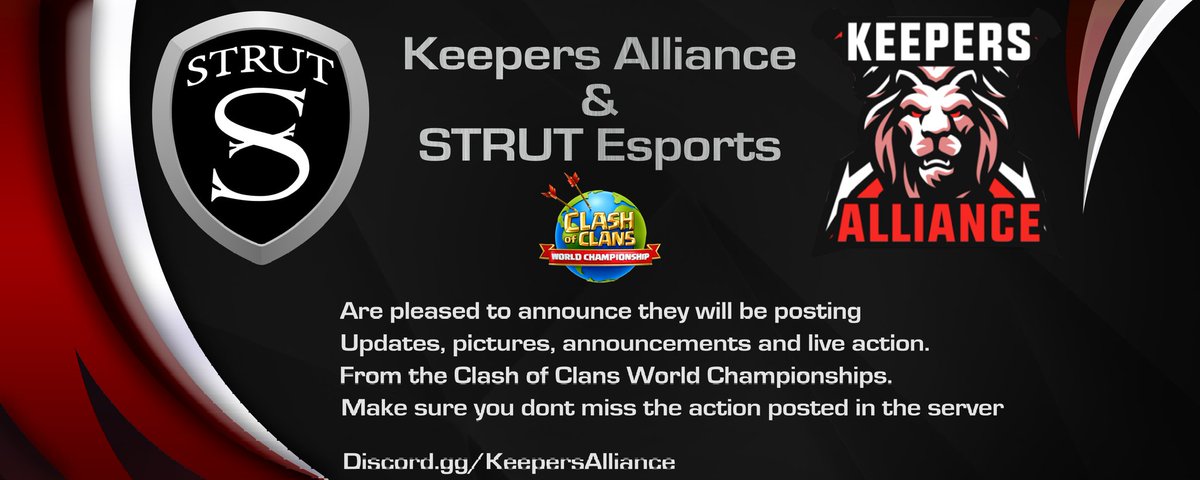 We are excited to watch the upcoming action, join us to support @STRUTesportsCoC

#Letsdothis