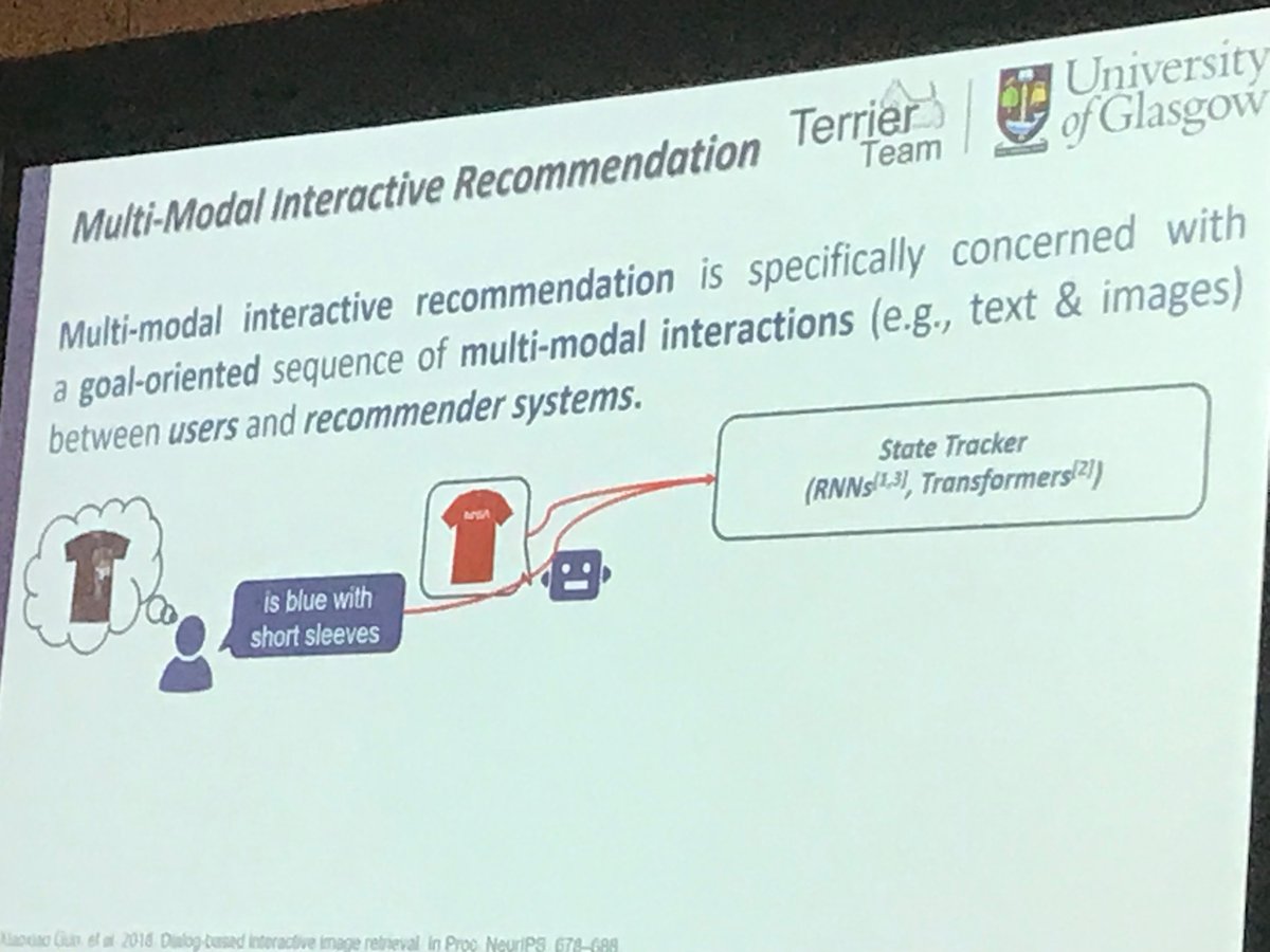 In the final session for today at  #RecSys2022 <a href="/yashonwu/">Yaxiong Wu</a> is presenting his paper “Multi-Modal Dialog State Tracking for Interactive Fashion Recommendation” with <a href="/craig_macdonald/">Craig Macdonald</a> and <a href="/iadh/">Iadh Ounis</a>