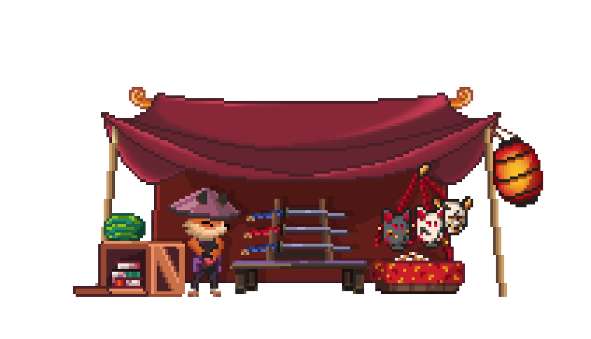 ⚔️ A MYSTERIOUS MERCHANT HAS ARRIVED ⚔️

Our merchant has been setting up shop... the storeroom has been filled, and the merchant is ready to serve some goods. He may be keen to surprises though, before he's fully open for business - check out his store and see what you find! 💰