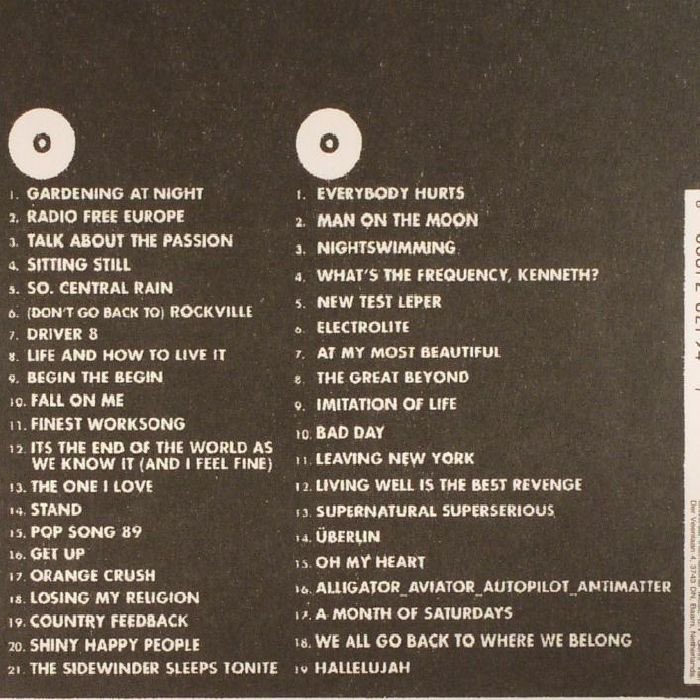 scuutes's tweet photo. #REMevolution the box set one - disc 1
“The One I Love”
“Sitting Still” https://t.co/fwJ75a0jRM