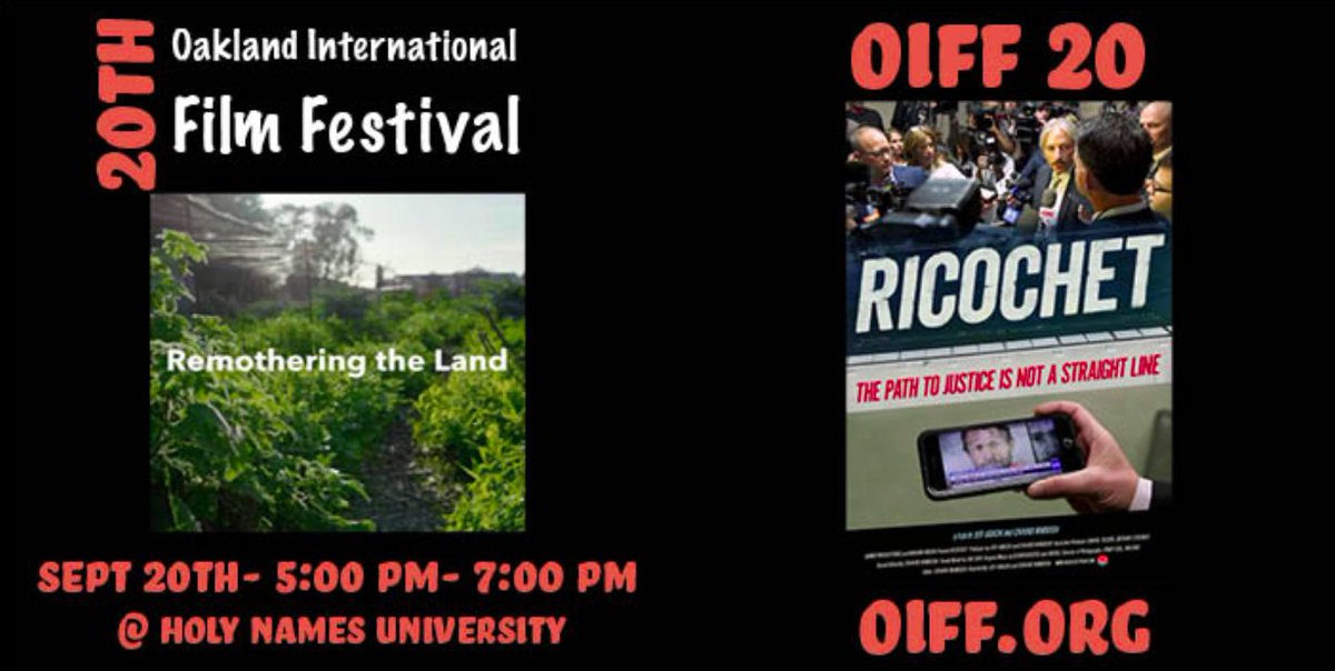 kontentfilms's tweet image. "Remothering the Land", a film we co-produced w/ @patagonia will screen again at the @oiff (Oakland International Film Festival)Tuesday, 9/20 at 5:00 PM, at Holy Names University. Honored to screen before the feature film, "Ricochet"  🎟️ at oiff.org/events/united-…