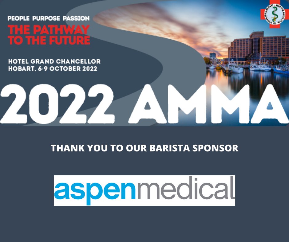 AMMASecretariat's tweet photo. 2022 AMMA is thrilled to announce Aspen Medical as our barista sponsor
https://t.co/xTny8h5n8S https://t.co/uTWu2wCXpc