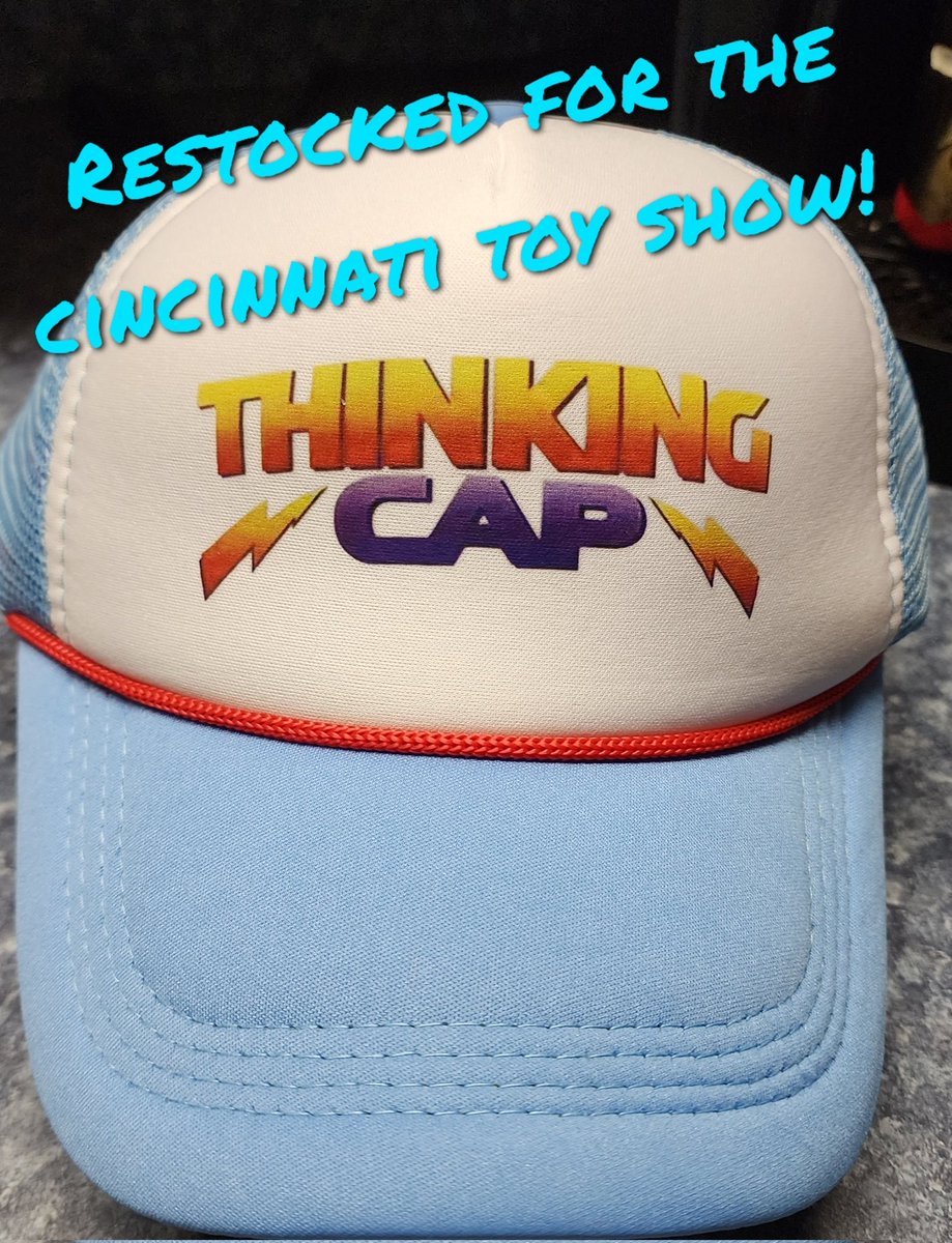 NerdKO's tweet photo. Stranger Things- Thinking Caps restocked for the Cincinnati Toy Show on 10-2-2022! Get your tickets early at https://t.co/8oLACq3IOI. @CTSPromotions
#StrangerThings #NerdOut #NerdUnity https://t.co/dtRjzyu9Hq