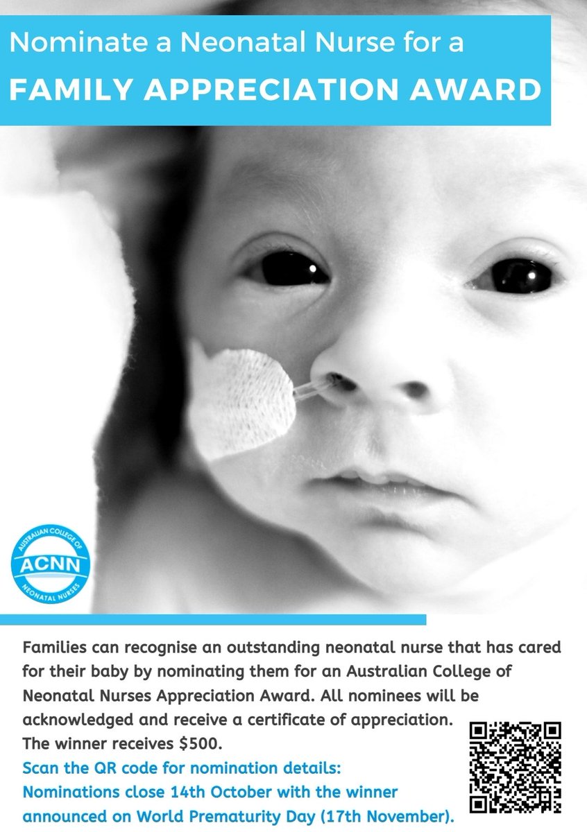 melinda_cruz's tweet photo. Our nurses help care for our babies when we can't. If you would love to recognise a NICU Nurse for delivering outstanding care and support to your family while in the neonatal unit, please nominate them today! @ACNNInc #ACNN #neoTwitter https://t.co/kwTVR9qbTN
