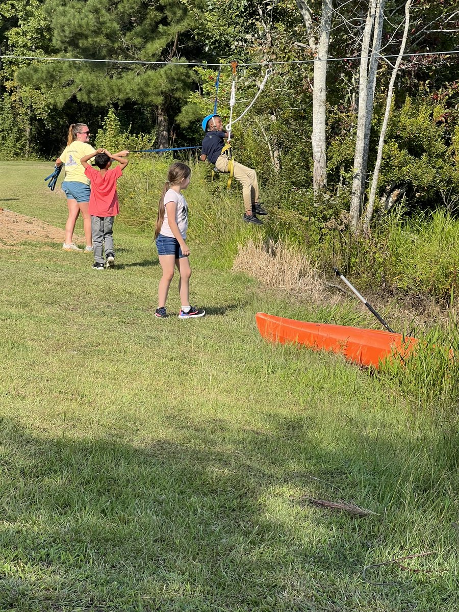CherryvalePrin1's tweet photo. Who’s ready for zip lining at Camp Leopold?! We are! #SoMuchFun @SumterSCSchools @CherryvaleElem @DrWrightSupt @DrShirleyGamble @RPhillipsSTEM https://t.co/xJ8uhHSYQv