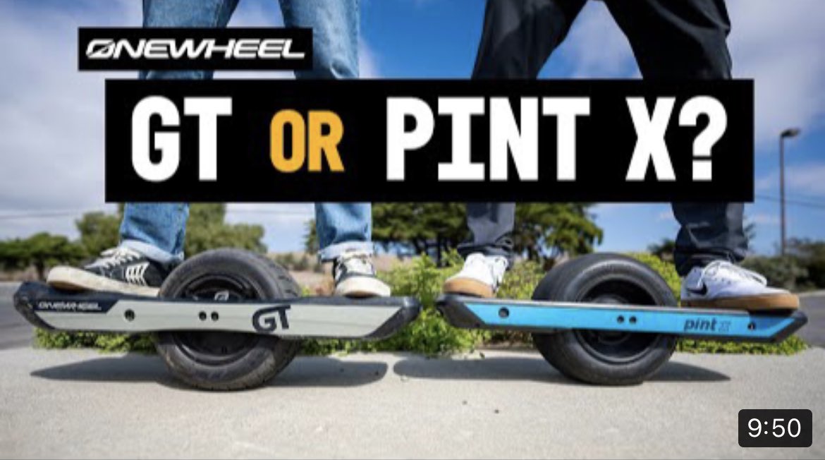 RideOnewheel's tweet photo. Pint X or GT? 

Watch here 👇
https://t.co/SwePSRU6fL https://t.co/UlhCXepfNB