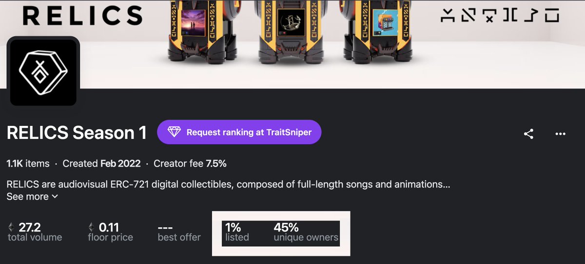 Yeah ... <a href="/RELICSxyz/">RELICS</a> Holders are💎🤲

We have plans for these Holders prior to the launch of Season 2.