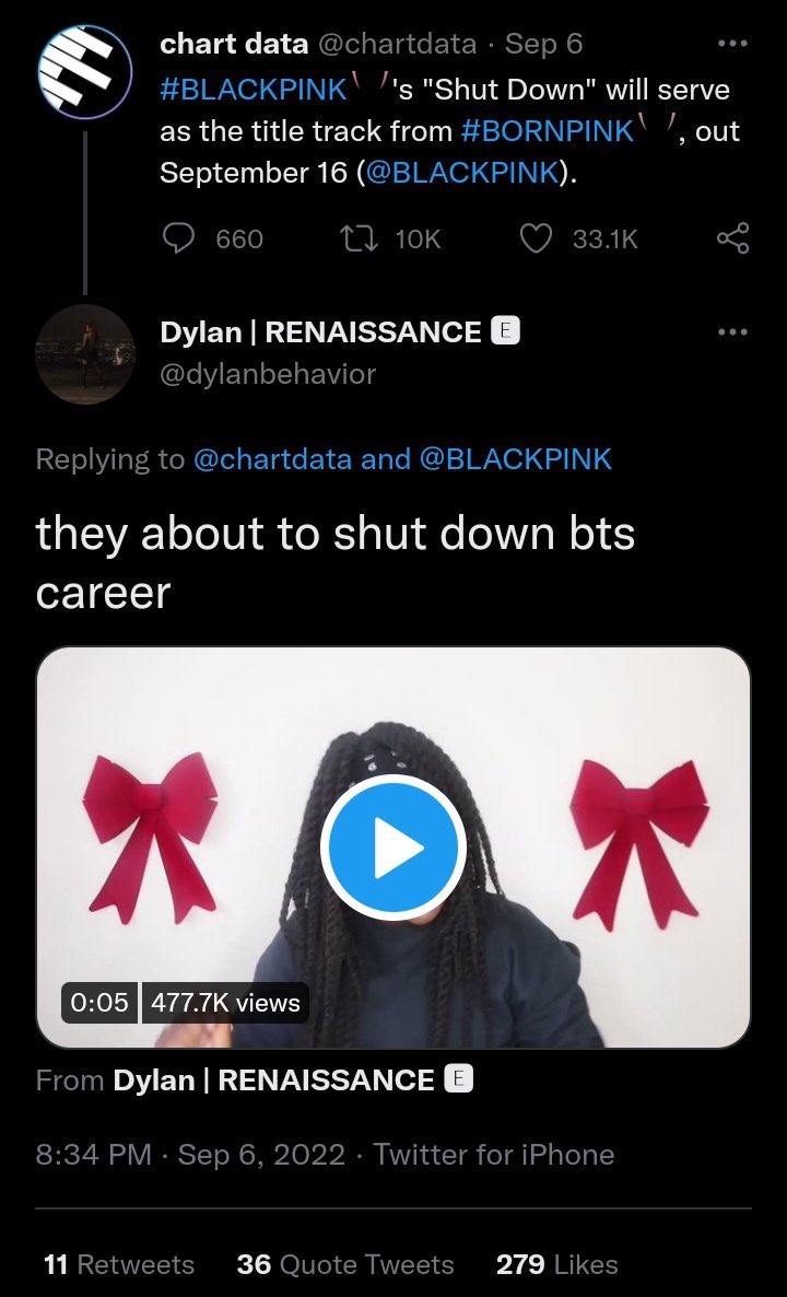 Liny266419303's tweet photo. @celiy_ @Tannieschart @chartdata @BLACKPINK @HITSDD And for you it was all karma and shit with BTS and twice they get better sales now he's crying https://t.co/HMnp1ubb3w