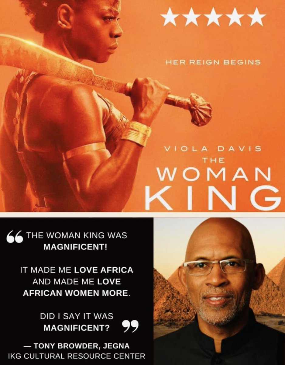 JUST got back from The Woman King! Wow 😮 What a TRIUMPHANT MOVIE! GO SEE IT - It's beautiful, violent &amp; inspirational ✊🏾 #thewomankingmovie <a href="/violadavis/">Viola Davis</a> <a href="/GPBmadeit/">Gina Prince-Bythewood</a> #AfricasInsideMe #Dahomey