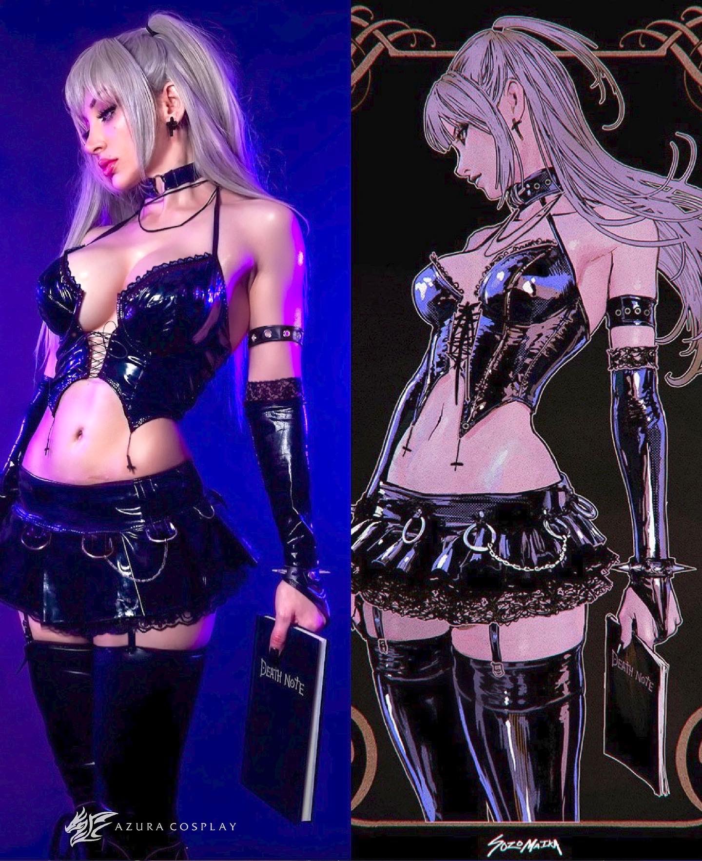 Cosplay vs Art Art by @SOZOMAIKA #misamane #deathnote https://t.co/IvSmUIn3lP