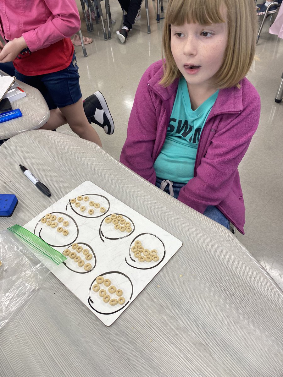 Misty Dozier NBCT - 3rd grade math (@msdozier_math) on Twitter photo Cookie cereal and Cheerios make great cookie and doughnut manipulatives for students to use to make arrays and groups. Cookie cereal and Cheerios make great cookie and doughnut manipulatives for students to use to make arrays and groups.