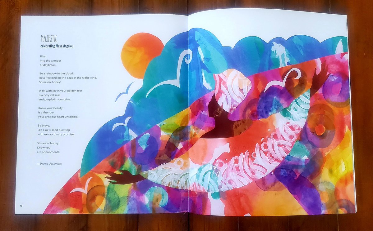 ambrommel's tweet photo. Today @Aqueila & I read poems to a pre-k class at the YMCA. If you don't have a copy of @kwamealexander's Out of Wonder, get two. I left a copy w/ the class, and I'm going to get one for our next #ClarkCountyPoetLaureate.
(1/2)
#readapoemtoachild #100thousandpoetsforchange https://t.co/t5whhR4Zpi