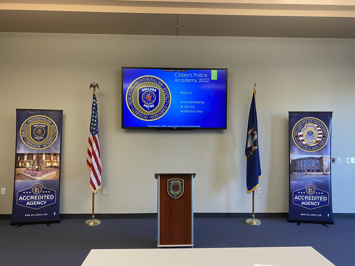 OfcSoto's tweet photo. Week two of the Citizen’s Police Academy we took a tour of Ottawa County Central Dispatch and the Ottawa County Jail.  #CPA #911 #OCJ https://t.co/xpKQ0TC4mS