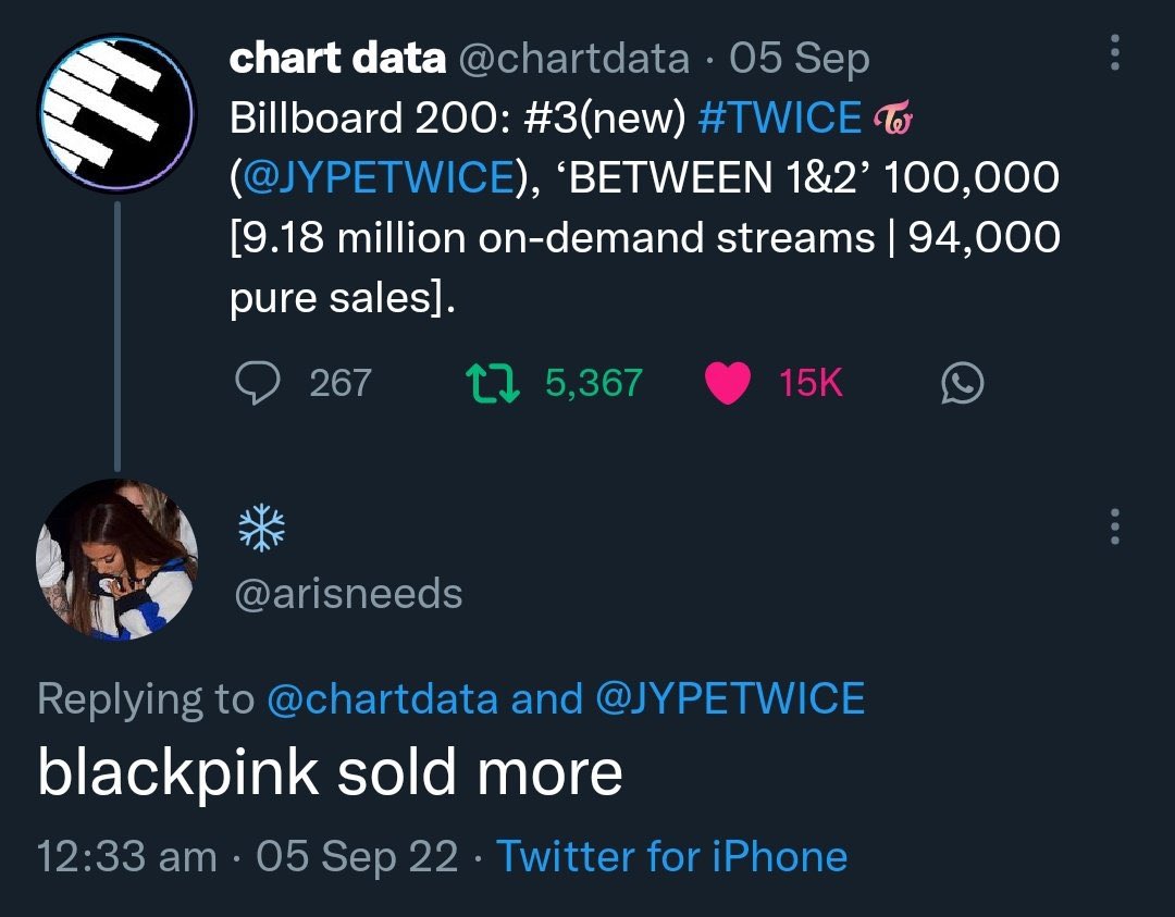 Liny266419303's tweet photo. @SheIsJaziya @queky_ @chartdata @BLACKPINK @HITSDD Obsession that you have the stupid blinks that even in publications of their favs mentioned BTS https://t.co/T69Hsnufcb