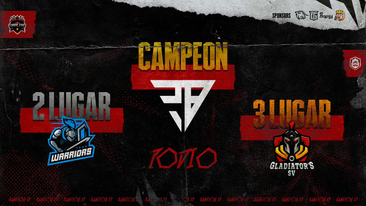 ⭐ | Podio final 🔥

🥇 | @TrailblazeGG 
🥈 | <a href="/WarriorsTeamOFC/">Team Warriors</a>
🥉 | <a href="/GLADIADORS_503/">Gladiador's SV</a>

🤩 | Despues de grandes enfrentamientos tenemos al top 3 de nuestra edicion 9

⭐ | Felicidades por llegar tan lejos 😃

👀 | Pronto nos vemos en la nueva edición ♥️

#MiniGametosCup