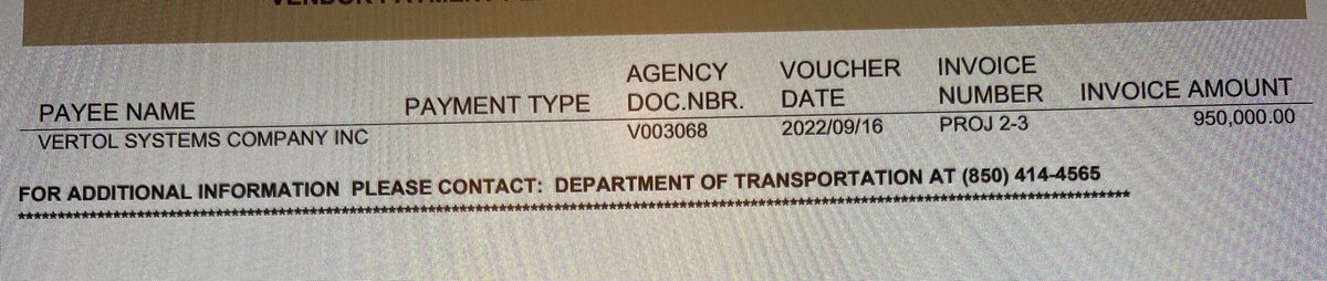 tomaskenn's tweet photo. Florida has paid Vertol Systems, the vendor hired for these kidnapping flights, another $950,000. There might be another flight tomorrow from San Antonio to Delaware Coastal, with a pit stop in Crestview, Florida.

Our tax dollars being used in idiotic and cruel political stunts. https://t.co/9fbNUG6gBb