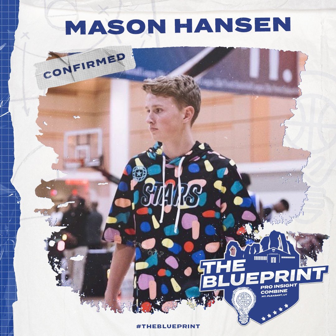 See you in Utah, <a href="/Masehansen13/">Mason Hansen</a>‼️

2026 guard Mason Hansen, one of the best shooters in his class &amp; son of former NBA player <a href="/travishansen24/">Travis Hansen</a>, is locked in for #TheBlueprintCombine in Mount Pleasant on September 24.

Limited space available ➡️ bit.ly/3xlXsTl