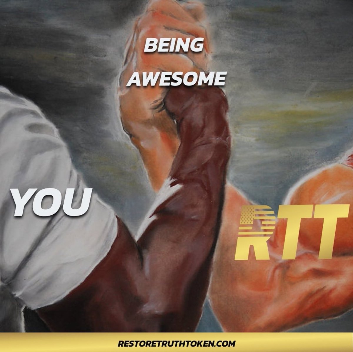 RestoreTruthRTT's tweet photo. We are awesome!
#rtt #crypto #restoretruthtoken #memes #funnymemes #cmondosomething #tothemoon https://t.co/guhpclsPRN