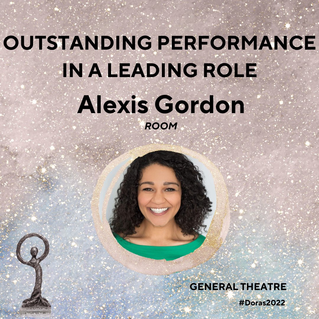 DoraAwards's tweet photo. Outstanding Performance in a Leading Role (General Theatre): Alexis Gordon - ROOM https://t.co/FPWhEZ9cyJ