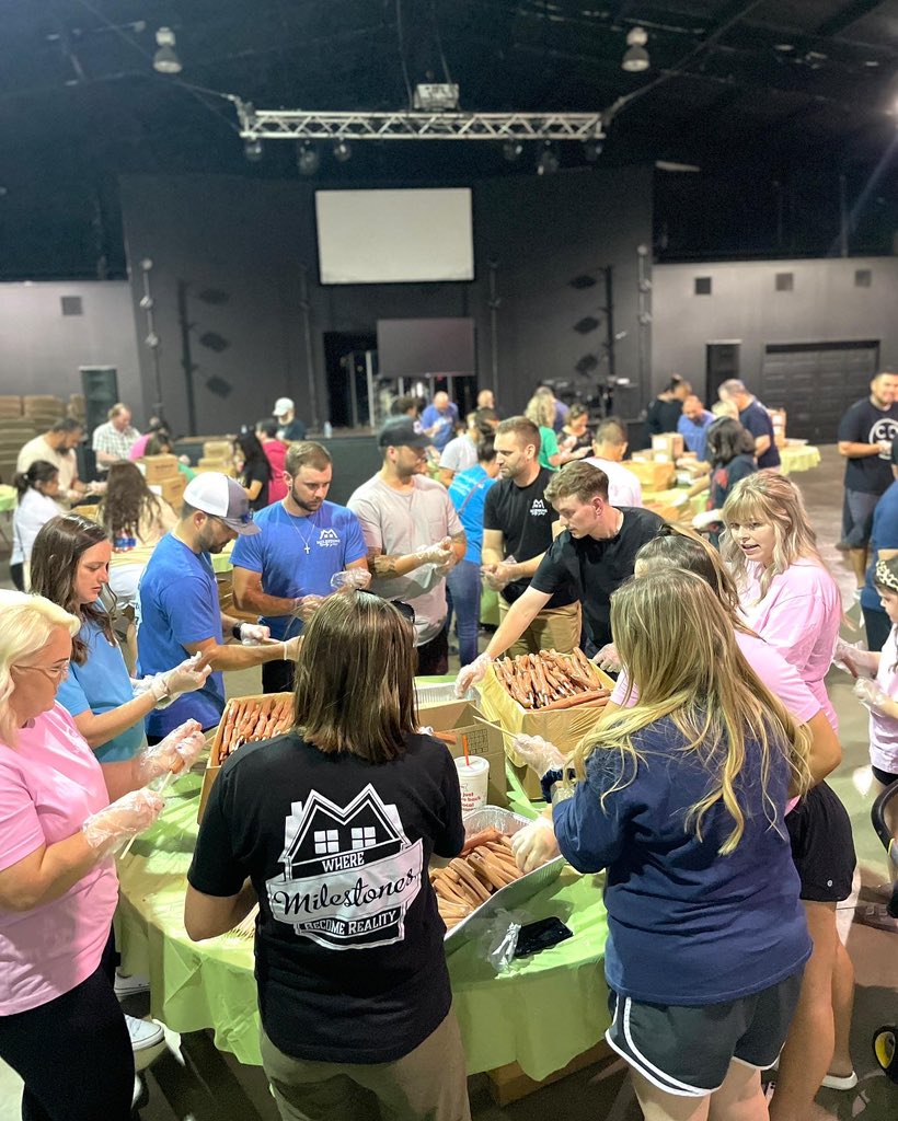 MilestoneRealt8's tweet photo. Milestone on the Move:

Some of the Milestone crew was spotted volunteering last night for the Dream Center! They spent the evening sticking corn dogs in preparation for the Dream Center Corn Dog stand at the South Plains Fair! 🎡 https://t.co/GlT2Z3ahhp