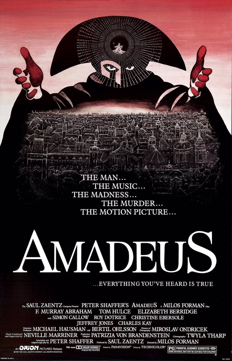 FilmNewsNos's tweet photo. 🎬MOVIE HISTORY: 38 years ago today, September 19, 1984, the movie ‘Amadeus’ opened in theaters!

#FMurrayAbraham #TomHulce #ElizabethBerridge #RoyDotrice #SimonCallow #ChristineEbersole #JeffreyJones #CharlesKay #KennethMcMillan #KennyBaker #BarbaraBryne #MilosForman https://t.co/qJ7RkP8UM1
