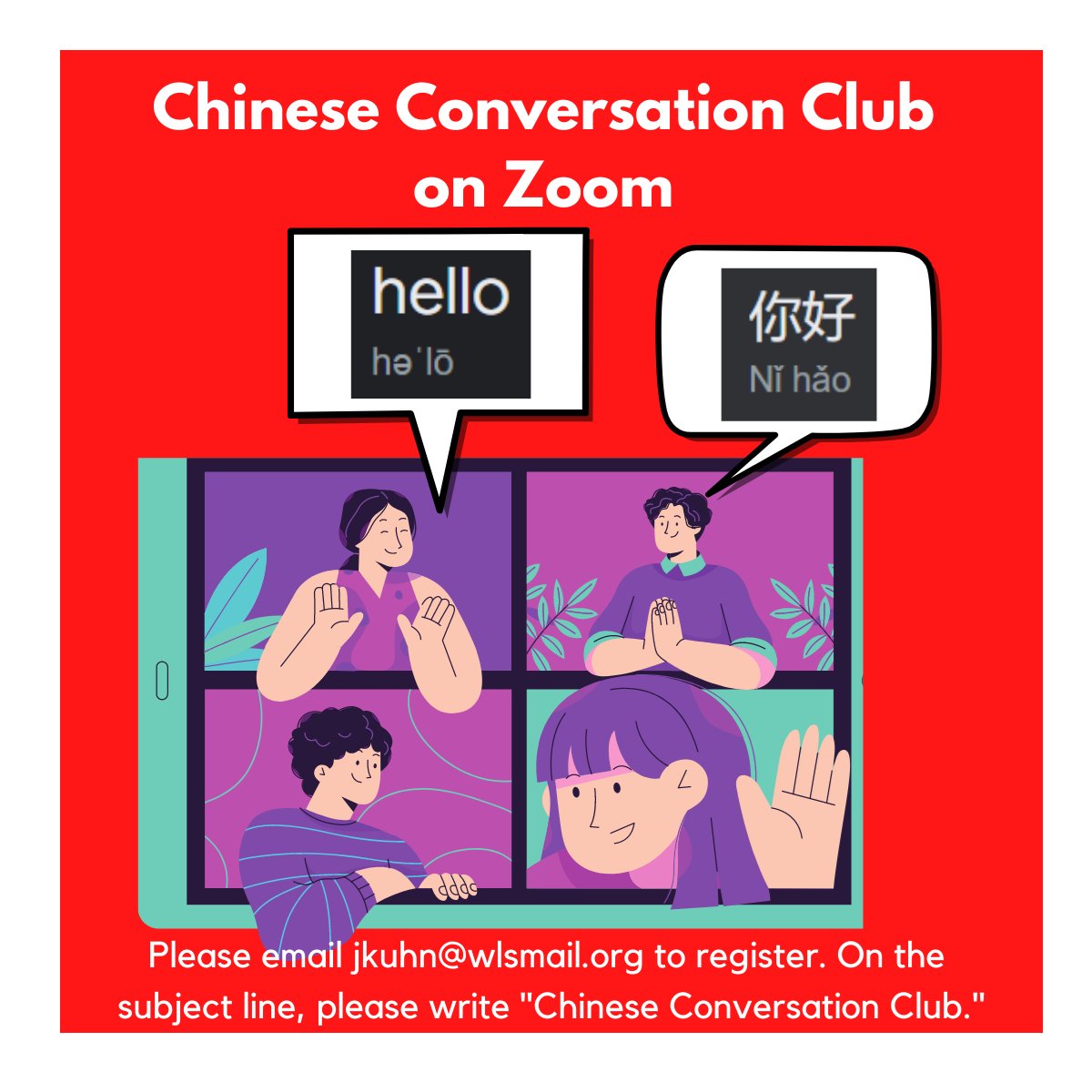ChappLib's tweet photo. Chinese Conversation Club on Zoom โ Tuesdays at 7pm.
This club's purpose is to offer a location for people who already know some Chinese and want to practice, get better and make friends. #Chappaqua #Millwood #TownOfNewCastle #LibraryAtHome
https://t.co/O2a05eSuZd https://t.co/5ezZhCBYiS