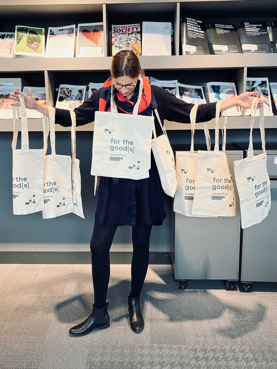 reframe_tech's tweet photo. ✨Verlosung✨
Unsere @reframe_Tech-Jutebeutel sind da und wir schicken den ersten🔟Personen, die uns eine DM senden, einen dieser #forthegood[s]-Jutebeutel zu.
Verlinkt gerne auch Menschen, die noch vom neuen Projekt @reframe_tech @BertelsmannSt erfahren sollten! https://t.co/2x3zMvMQzn
