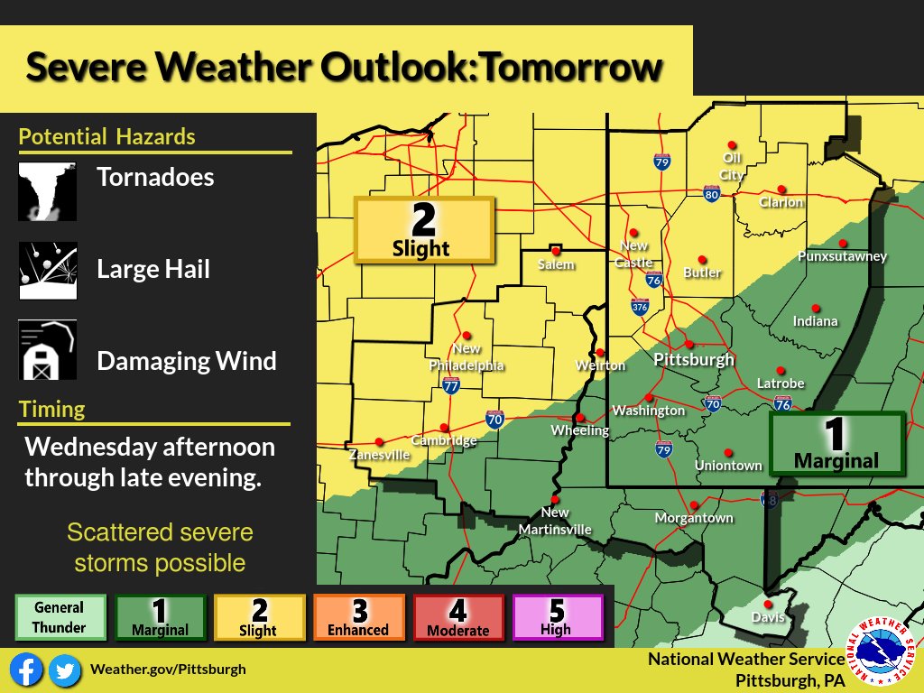 Jacob_Wx ⛈🇺🇸 on Twitter "RT NWSPittsburgh NEW! Severe storms look