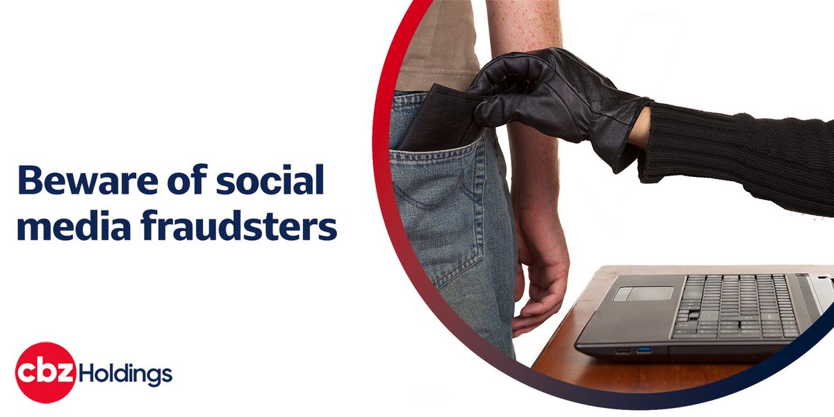 CBZHoldings's tweet photo. Keep your bank account safe from fraudsters.
Protect your account from social media fraudsters by ONLY discussing transaction related challenges via DM and not in the comment section on social media posts.
#CBZTips https://t.co/LHcaJDSaM9