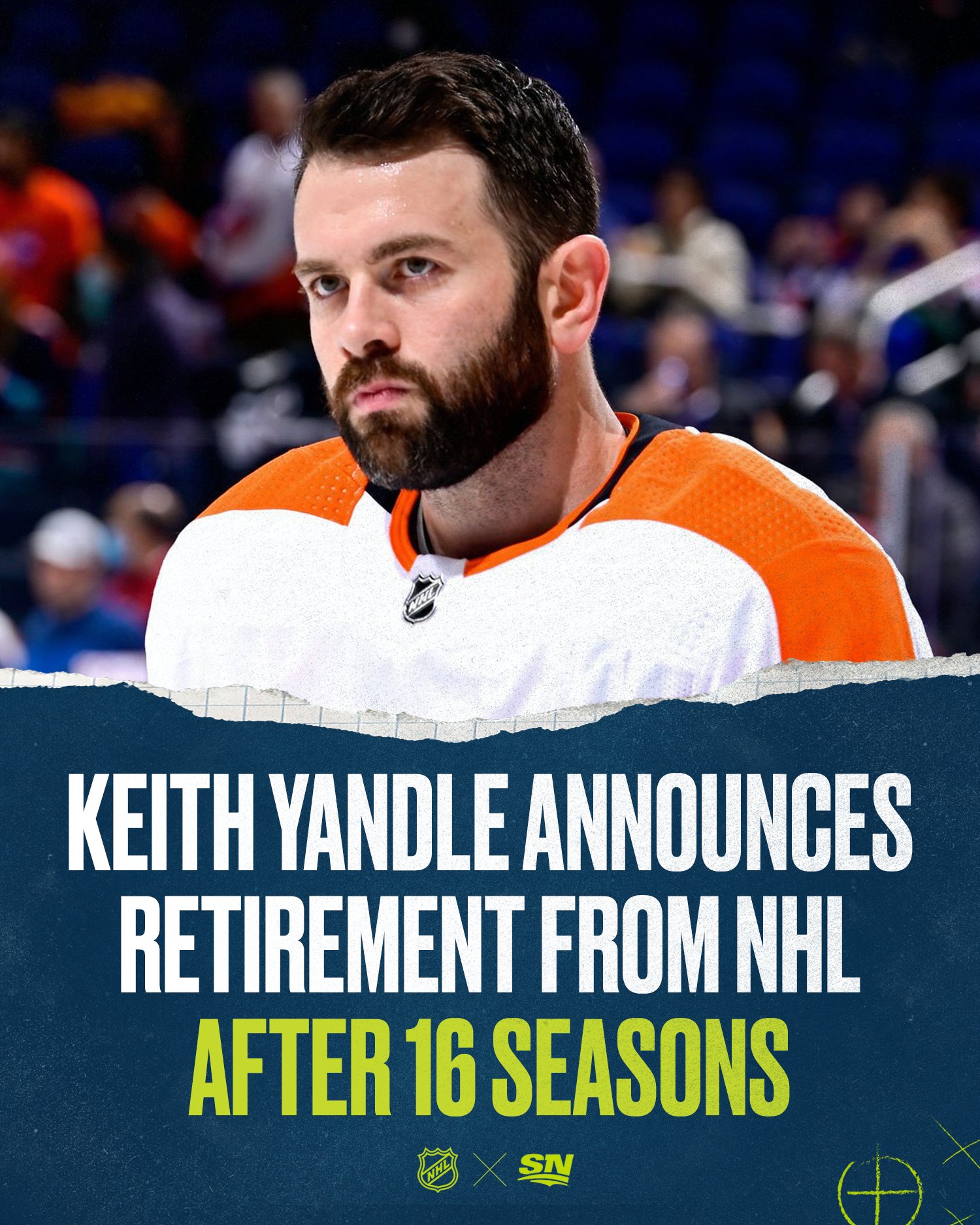 on Twitter "Keith Yandle announced via spittinchiclets that