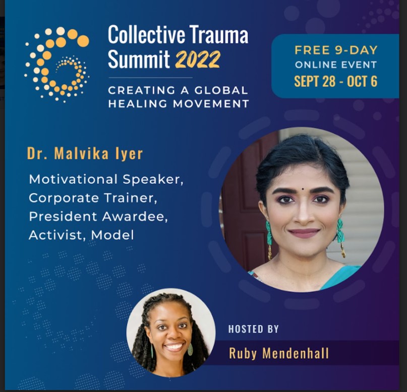 RubyMendenhall's tweet photo. I have the wonderful opportunity of co-hosting the 2022 Collective Trauma Summit: Sept 28 – Oct 6 and Replay from Oct 9 – Oct 11. The theme is Creating a Global Healing Movement. Registration is free: https://t.co/OYNw09HsyR. https://t.co/4L48xot0sp