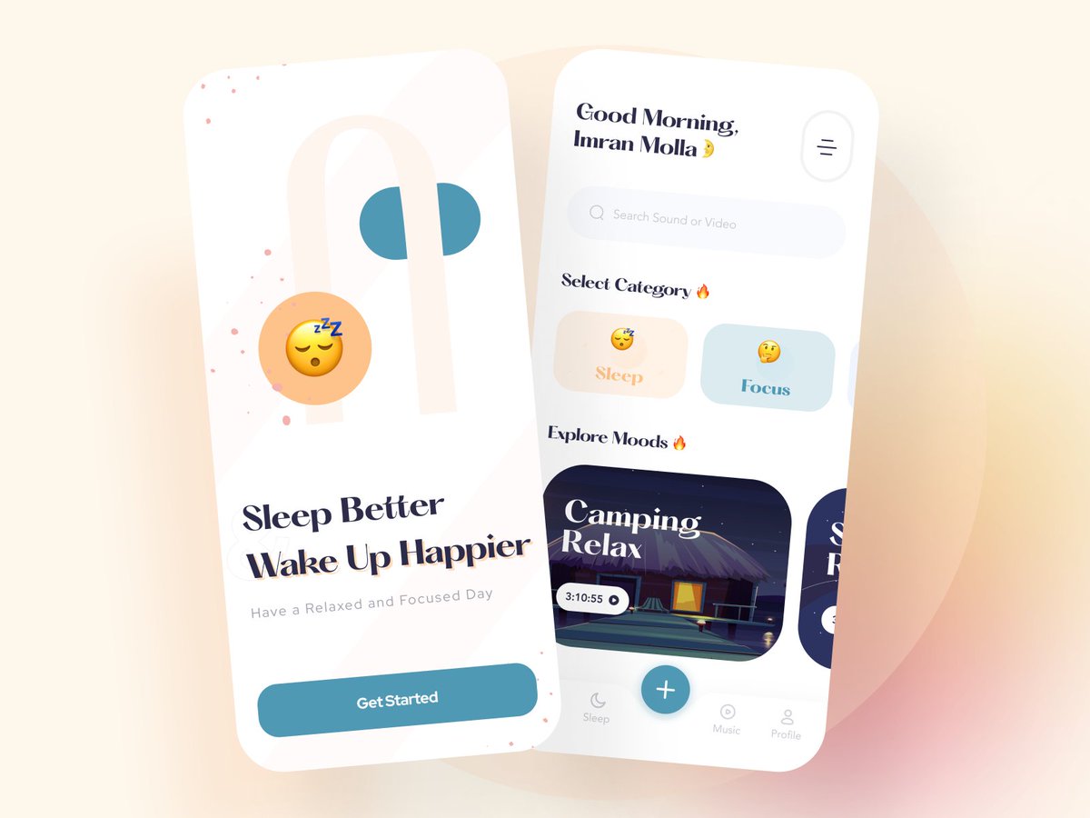 imran__molla's tweet photo. Hello Friends ๐๐ป
Here is my latest dribbble shot.
Dribbble Link: https://t.co/Jctnz87koZ
#dribbble #sleep #sleepmagicapp #sleepapp #sleeping #ui #uxui #ux #app #appdesign #mobileappdesign #mobileapp #mobile #ios #meditation #relaxingapp #relax #interface #design #uidesign https://t.co/xSOwAbW6bU