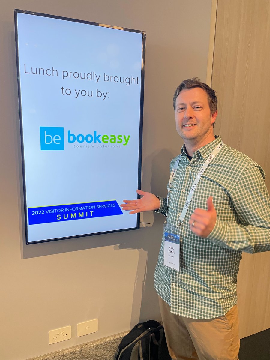 Bookeasy's tweet photo. Last week, we had the pleasure of sponsoring and attending the @VTICnews Visitor Information Services Summit! A great few days catching up with our existing partners, and making new friends. https://t.co/8jEK14FJNN