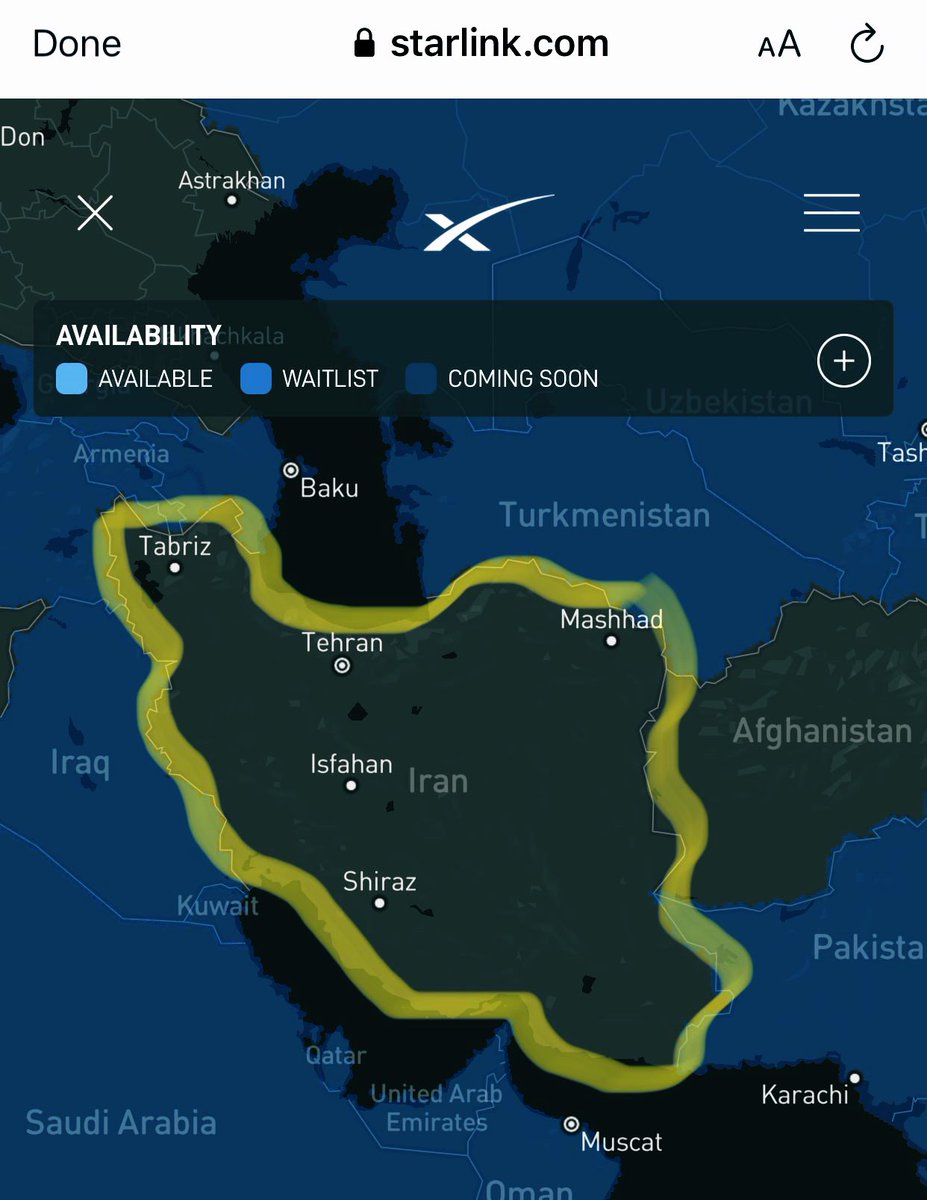 @erfan_kasraie <a href="/elonmusk/">Elon Musk</a> iranian people need starlink
#Mahsa_Amini 
<a href="/elonmusk/">Elon Musk</a> 
<a href="/starlink/">Starlink</a>