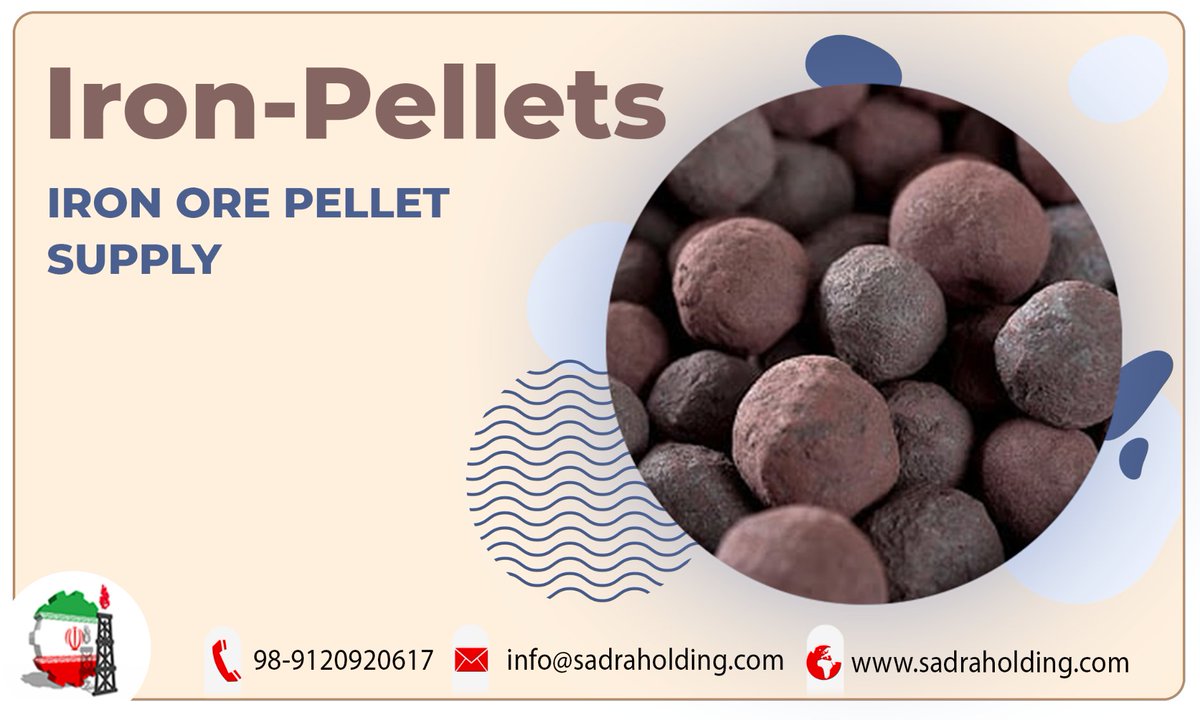 SadraHolding's tweet photo. Iron ore is the most important raw material for iron-pellet production.
For more information, contact us: https://t.co/ojct4sv7f3
#Iron_ore #Gandleh_Sang_Ahn #Iron_Stone_Mine #stone_quarry  #steelmaking #Commercial #Foreign_Trade https://t.co/36n21Nq7KR