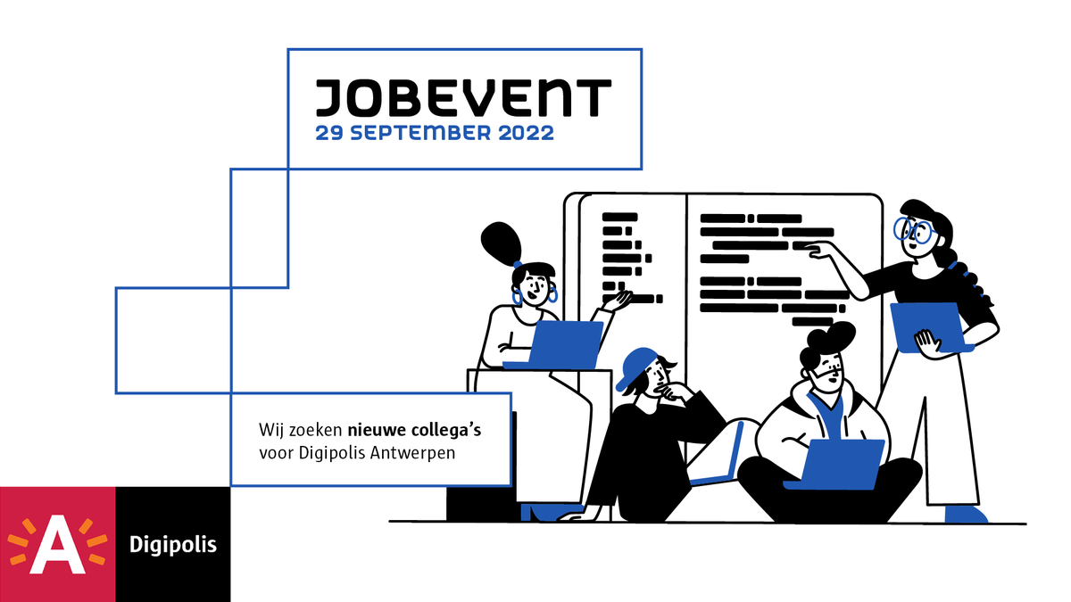 DgplsAntwerpen's tweet photo. Een ❤️ voor #Antwerpen? En wil je meebouwen aan de digitale #toekomst van 't Stad? Kom dan naar ons #jobevent op 29 september en ontdek hoe jij mee vorm kan geven aan een digitaal Antwerpen!

https://t.co/LUUK9FvewN https://t.co/8MIsiHdJGq