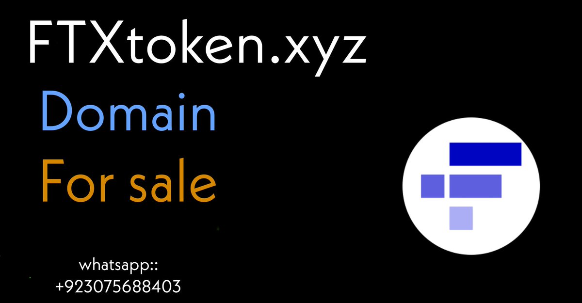 servicepk_com's tweet photo. Ftx token ...I want to sell ..
#FTX #ftxcryptocup #ftxtoken #ForSale #sale
#domain
#DomainNameForSale #godaddy #namecheap #sedo
#forsale
#domainname #domain #domainnames
#ftxcrypto
#cryptodomain
#cryptocrash https://t.co/7dU4iqLRuw