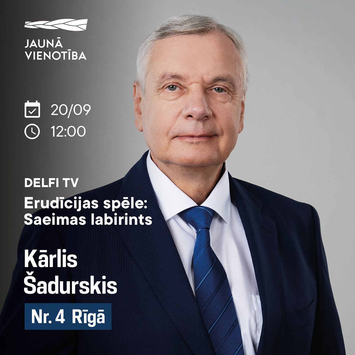 📍 Noskaidrosim, cik zinošs ir mūsu bijušais izglītības ministrs <a href="/Sadurskis/">Kārlis Šadurskis</a>. Viņš savas zināšanas pārbaudīs, ar citiem kandidātiem sacentīsies un varbūt arī kaut ko jaunu iemācīsies šodien 12:00 <a href="/DelfiLV/">Delfi</a> erudīcijas spēlē #SaeimasLabirints. 

delfi.lv/par-mums-new/d…
