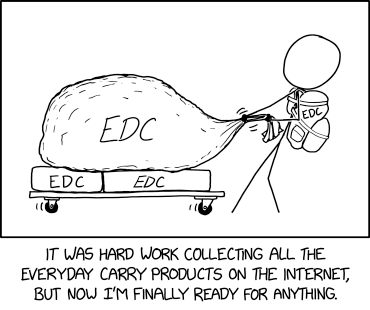 xkcdComic's tweet photo. Everyday Carry https://t.co/Bq8hJUotUc https://t.co/GjT4wkpVkS https://t.co/kDehKkMpQH
