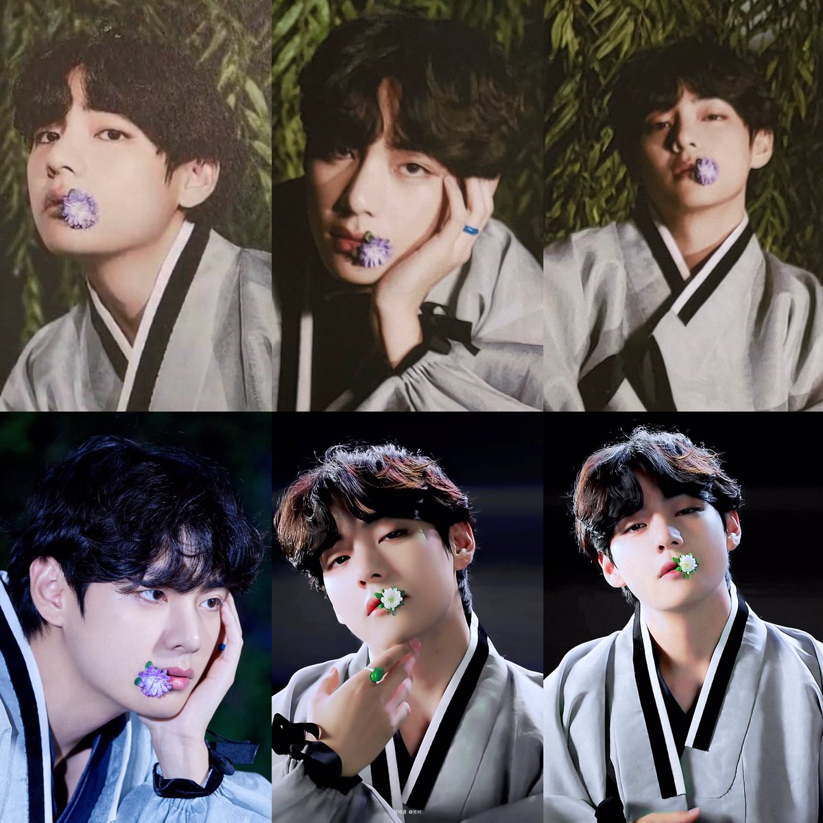 Kim Taehyung never letting the flower go😆