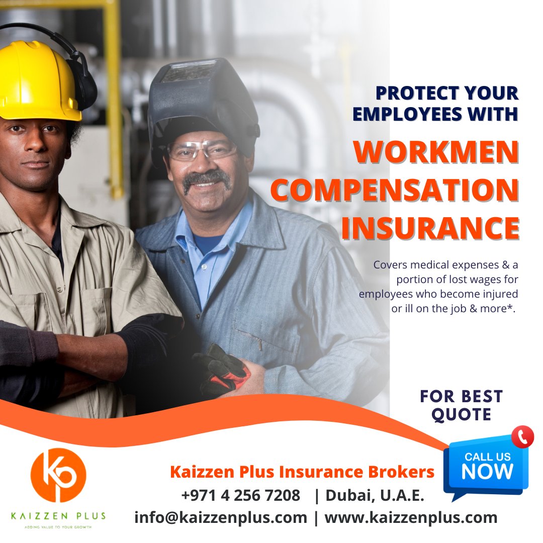 KaizzenPlus's tweet image. Protect your Employees with Workmen Compensation Insurance.

follow @KaizzenPlus 

#workmencompensation #workmencompensationinsurance  #insurance #insurancenews #insurancebroker #uaeworkers #uaecompanies #motorinsurance #kaizzenplus #kaizzenplusinsurancebrokers #dubai #uae