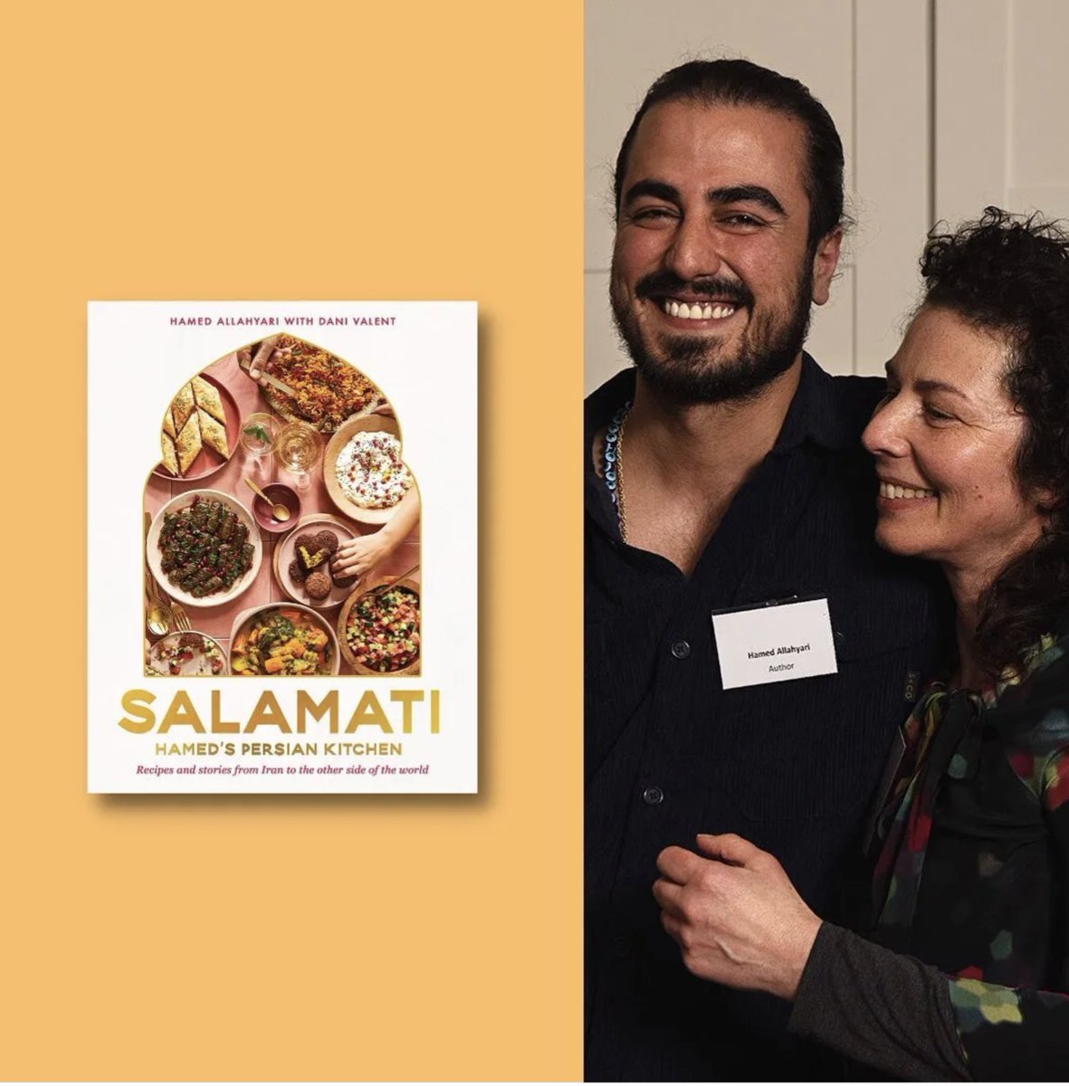 danivalent's tweet photo. It's publication day!

Look for Hamed Allahyari's Salamati (co-written by me) in all good bookshops.

Persian recipes, compelling stories, beautiful photography.

@murdochbooks @HamedAllahyari #iranianfood #persianfood #Melbourne #melbournefood #cookbooks https://t.co/A0zHjZtvMg