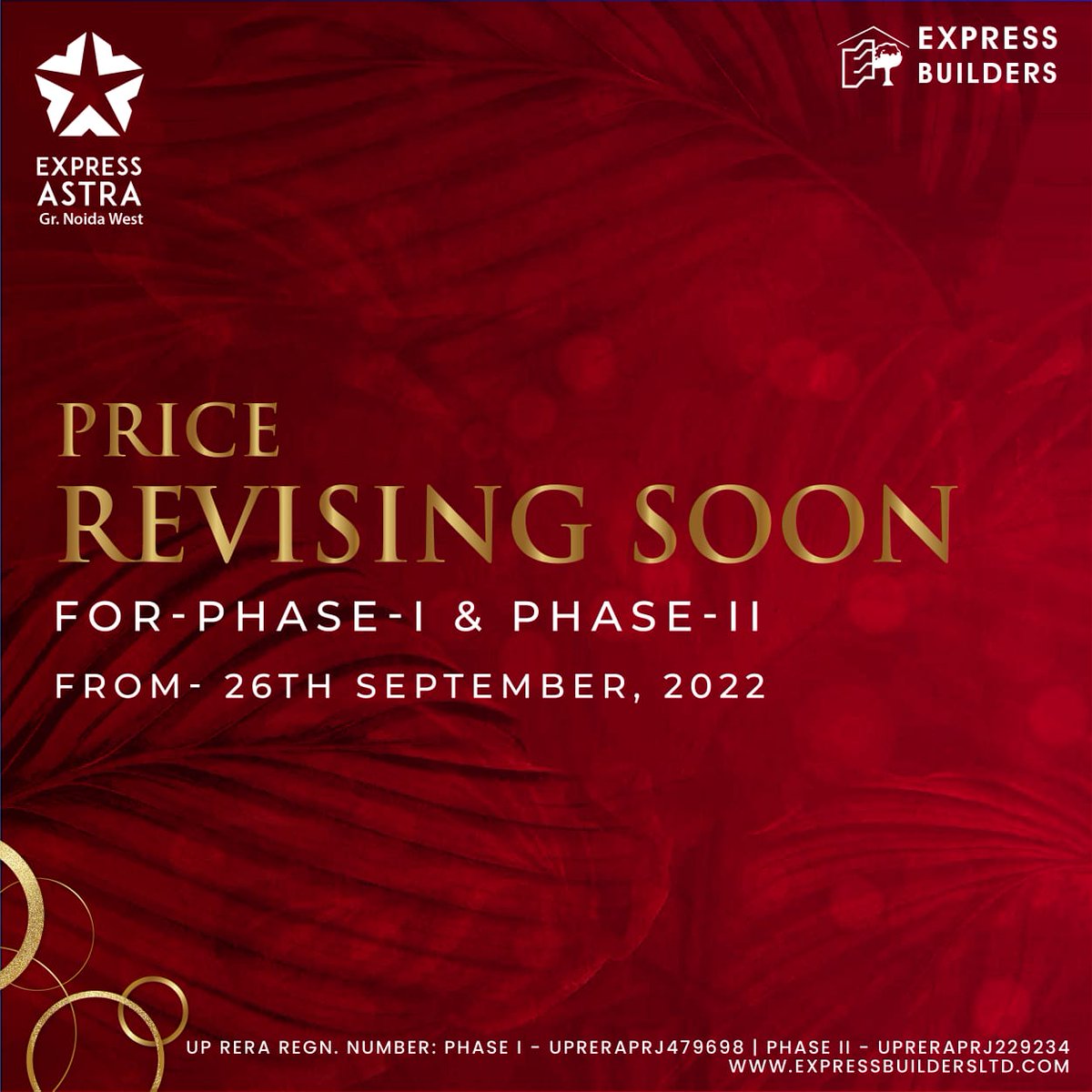 ExpressBuildrs's tweet photo. 𝐏𝐫𝐢𝐜𝐞 𝐑𝐞𝐯𝐢𝐬𝐢𝐧𝐠 𝐒𝐨𝐨𝐧! For Phase-1 &amp; Phase-2, Limited Units are Available! #Express #Astra, 2/3 &amp; 4𝑩𝑯𝑲 Luxurious 𝑨𝒑𝒂𝒓𝒕𝒎𝒆𝒏𝒕𝒔 in Gr. Noida West.

For More Details Call: +91 93130 32920 or visit 

#PriceRevising #PriceRevisingSoon #ExpressAstra https://t.co/hOWNgbSt4m