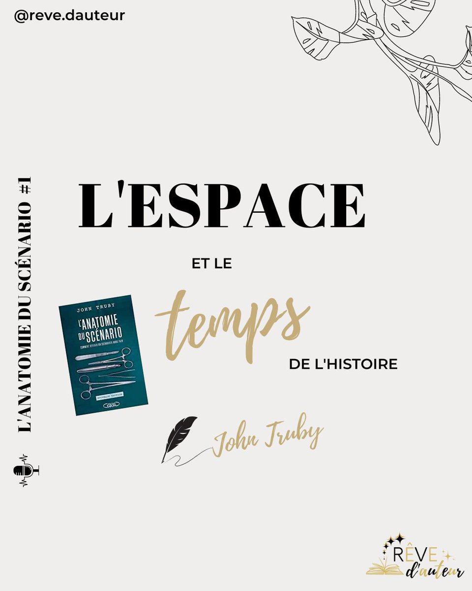 AudreyM_auteur's tweet photo. Dans cette nouvelle série d'épisodes, je décrypte avec toi le livre "L'anatomie du scénario" de John Truby.
Chaque épisode reprendra une partie du livre et on commence avec la partie 1 : L'espace et le temps de l'histoire.
Bonne écoute :)
***
#johntruby #auteurindependant https://t.co/UXyHTnJrKI