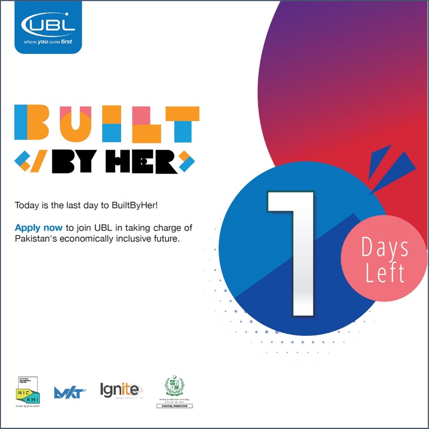 UBLDigital's tweet photo. If you want to help create an inclusive economy for women then today is the last day to apply for the BuiltByHer Hackathon.
Apply now: https://t.co/JpRYyQE4wV

#BuiltByHer #StartSomething #UBL #BestInInnovation #UBLWomenEmpowerment #UBLDiveristyEqualityandInclusion #YouMatter https://t.co/BP56QQMdAc